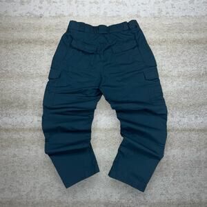 Vintage 90s Tactical Pants 36x30 Baggy Forest Green Cargos Military Double Knees